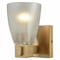 Elk Lighting Ensley 1 Light Vanity In satin Brass With Froste 11990/1